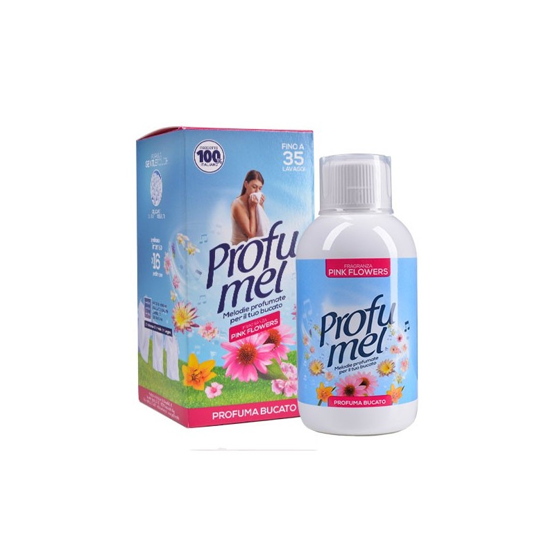 Profuma bucato 250ml per lavatrice e asciugatrice PROFUMEL PINK FLOWERS bordò