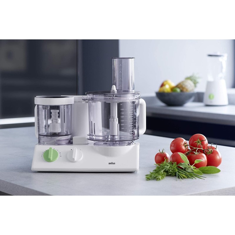 Robot da cucina Braun 600w 2LT +0.75 Lt Bianco/Verde