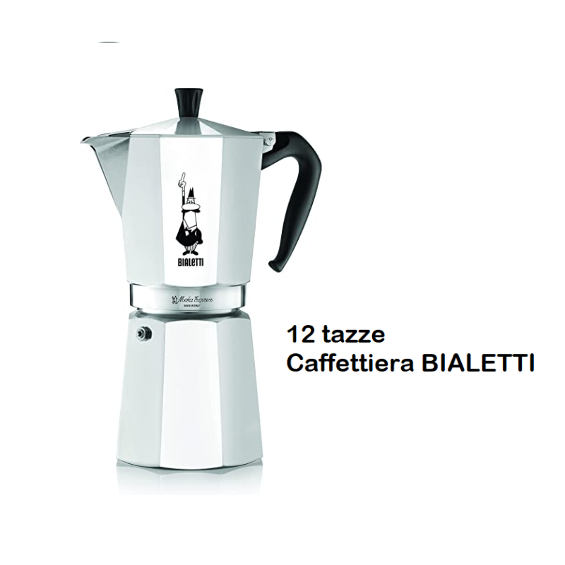 MOKA BIALETTI 12 TAZZE Grande caffettiera