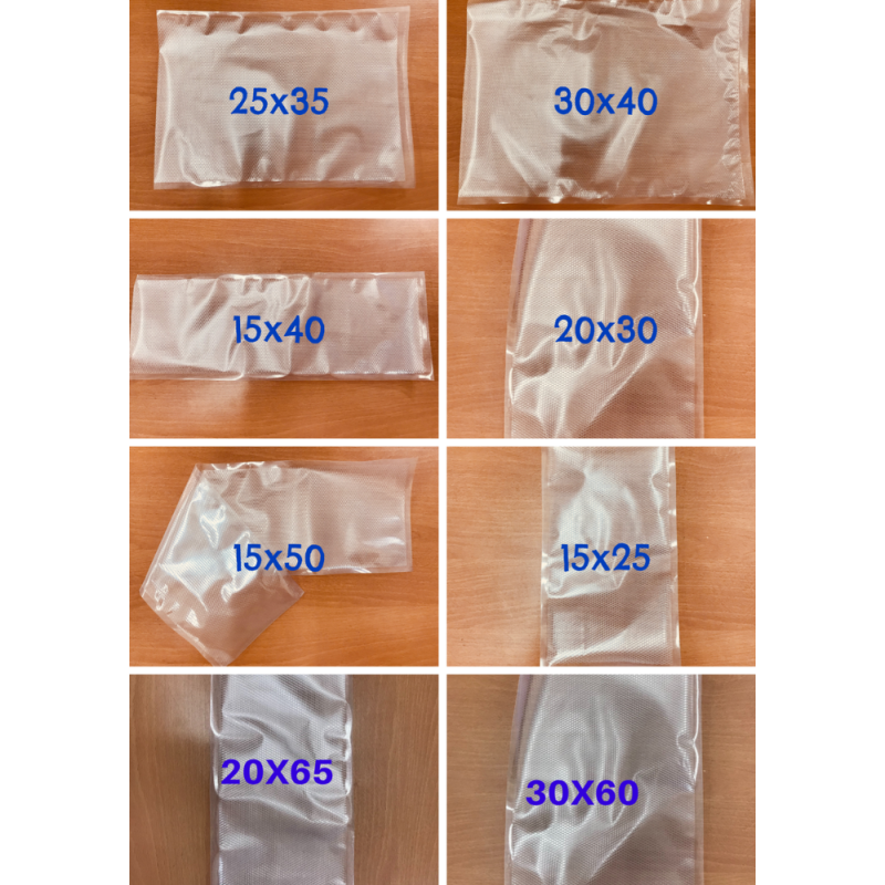 Set di sacchetti sottovuoto, 30 pezzi - 20x20cm - adatto per sous-vide