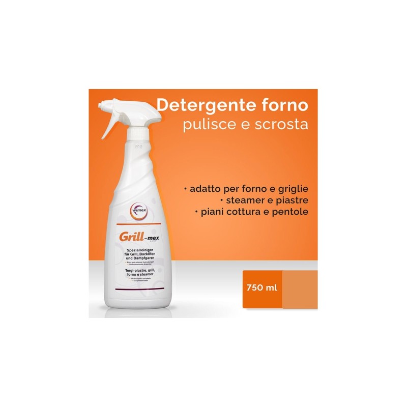 Detergente spray per piastre, grill, forno e steamer 750ml W107 GRILL-mex WIMEX