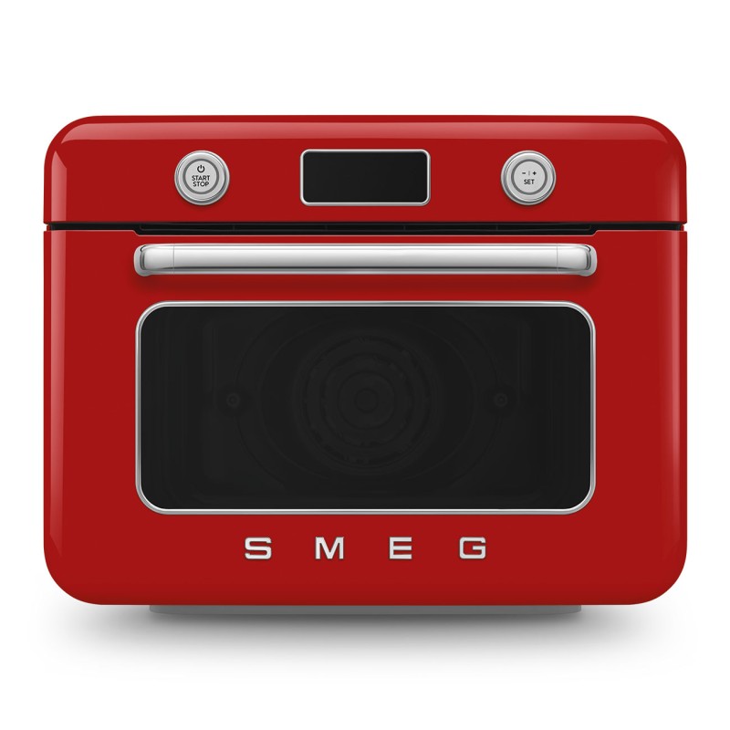 Forno combinato a vapore da appoggio colore ROSSO COF01RDEU SMEG