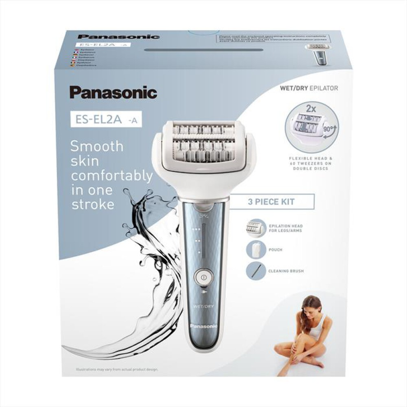 Epilatore wet&dry 60pinze ES-EL2A PANASONIC ricaricabile