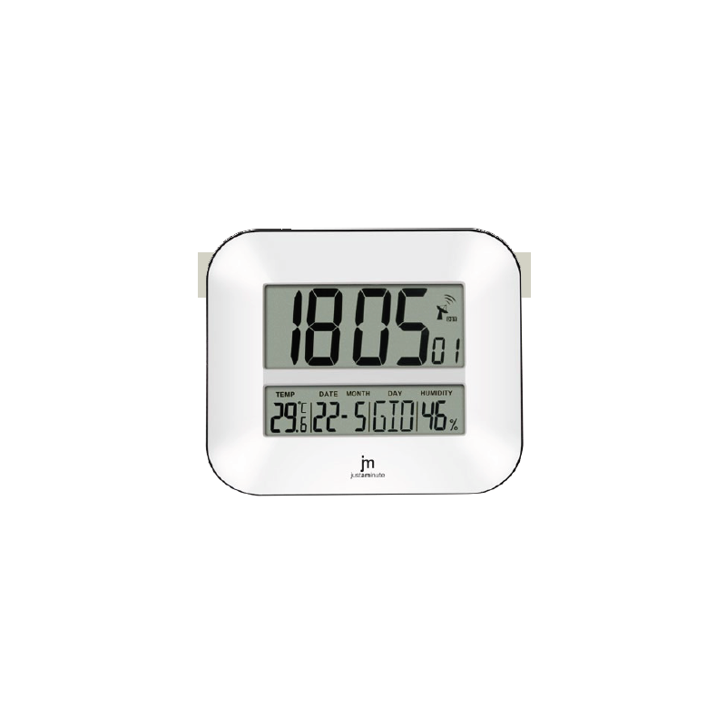 Orologio da parete radiocontrollato con termometro 5923