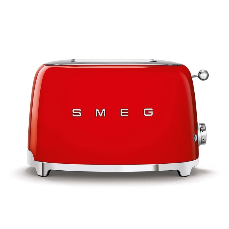 TOSTAPANE SMEG ROSSO 2 TOAST PREZZO ANNI 50 LINEA BOMBATA TSF01RDEU